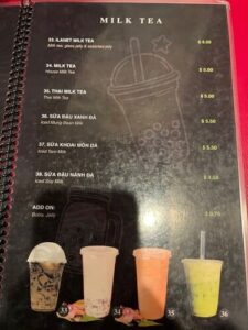 iLanet Coffee menu