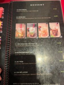 iLanet Coffee menu